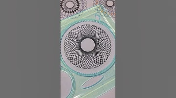 Geometric Spiral with Magic Ruler #shortsfeed #spirograph #shorts