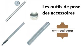 Rivets, oeillets et boutons pour Maroquinerie - Crea Cuir