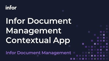 Infor Document Management Contextual App