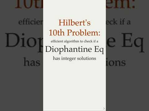 Hilbert's 10th Problem: