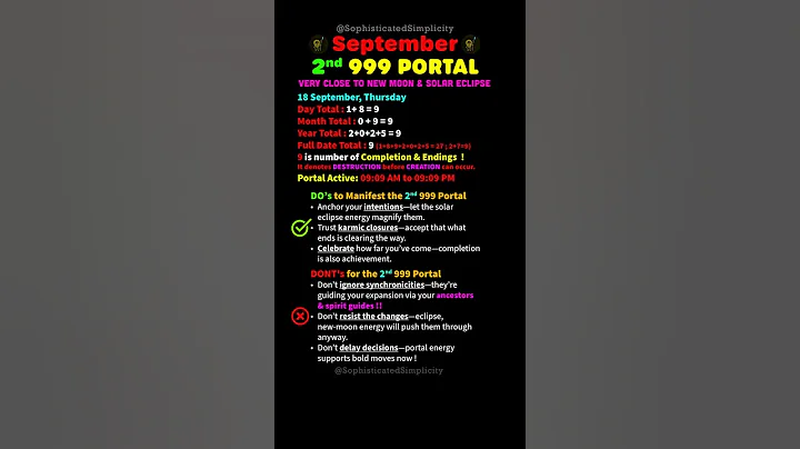 Second 999 PORTAL 🔮 OPENS on 18 September Chosen Ones 💫 Manifest Now with Love Tarot Horoscope 2025🚪