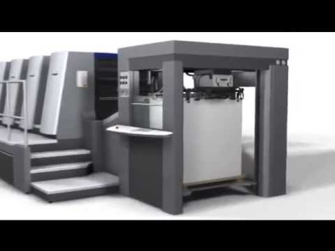 Heidelberg XL105 Offset Press Animation