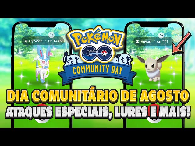 Pokémon Go - Dia Comunitário de Agosto 2021 - datas, horários, Eevee shiny