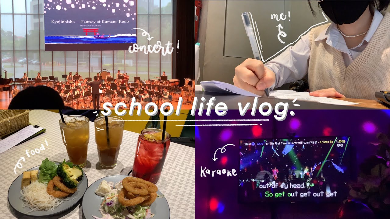 study vlog 🌷 | math exams, shooting nsg, karaoke, lots of food ! - YouTube