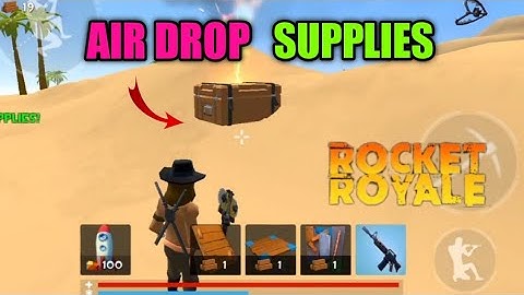 Rocket royale AIR DROP SUPPLIES GIVES ME FREEZE GUN - Android gameplay #18