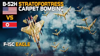 Lone F-15 Eagle Takes on North Korean Air Force | B-52 Stratofortress | Digital Combat Simulator |