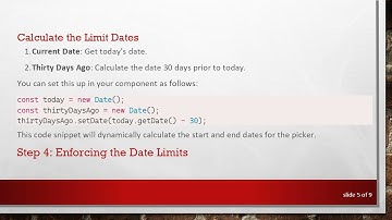 How to Dynamically Limit the npm react-date-picker to the Last 30 Days in React