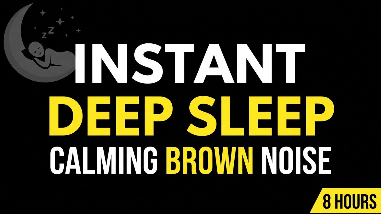 Brown Noise for Deep Sleep — Black Screen - YouTube