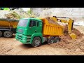 SIMULASI MOBIL TRUK TRONTON MUAT PASIR BATU - BEKO KERUK EXCAVATOR