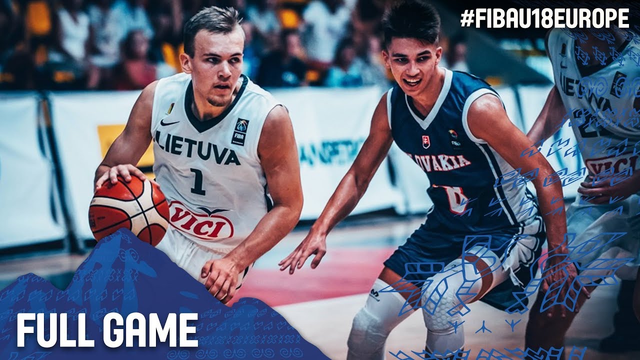 Lithuania v Slovak Republic Full Game Round of 16 FIBA U18