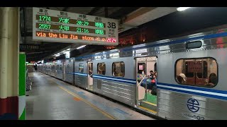 1774次有階EMU600型區間車於新竹站待發情形