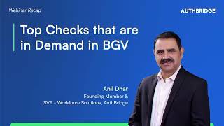 Top Checks That Are In Demand In Bgv