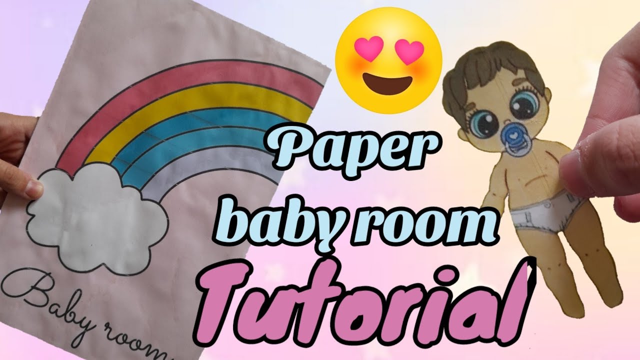 How to make paper baby room🥰. TUTORIAL - YouTube
