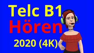 TELC B1 Hören 2020 | B1 Prüfung Hörverstehen mit Lösungen 4K