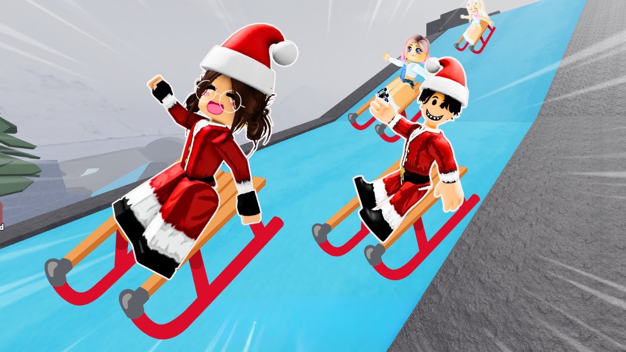 EN HIZLI KAYAN KAZANIR😊AYŞEM ECE ARI💥ARIGİLLER🐝ROBLOX 100 PLAYER SLEDDING