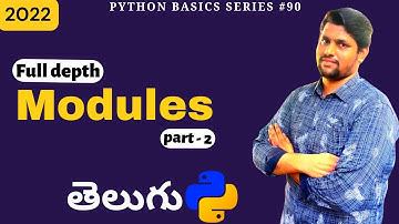 #90 How To Create Module In Python In Telugu | How To Import Module In Python | Python In Telugu