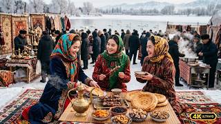 The Bazaar in China-Kazakhstan Border Swan Town: Traditional Food & Daily Life screenshot 4