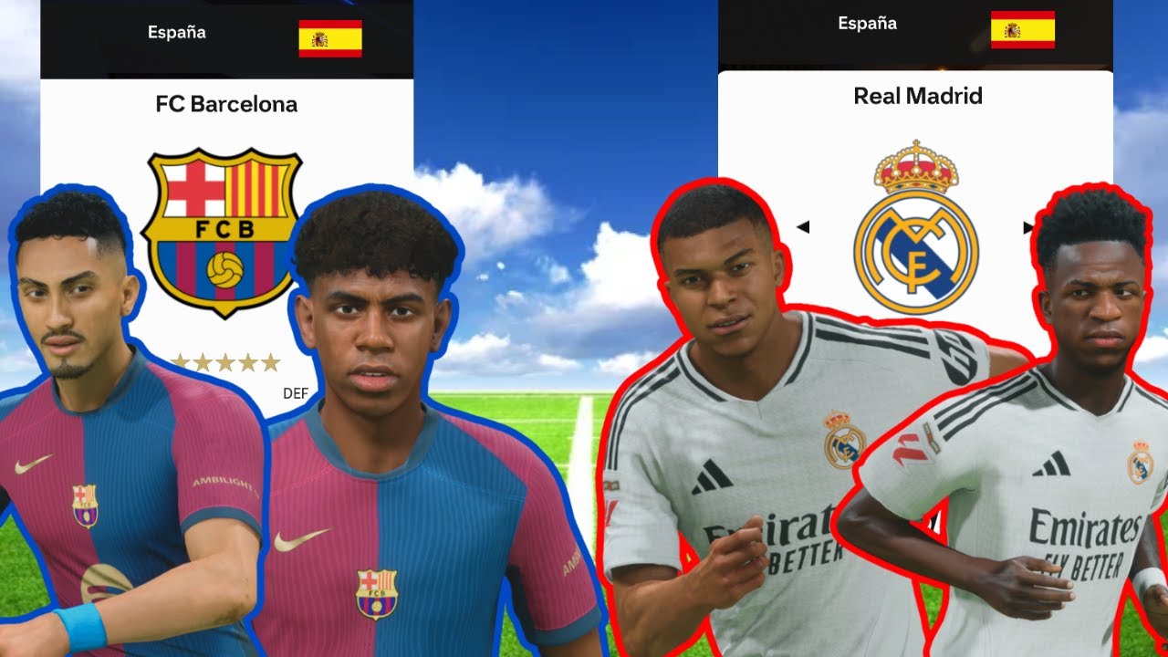 🔥EL MEJOR BARCELONA VS REAL MADRID DE FC 25🔥 |EA SPORTS FC 25| - YouTube