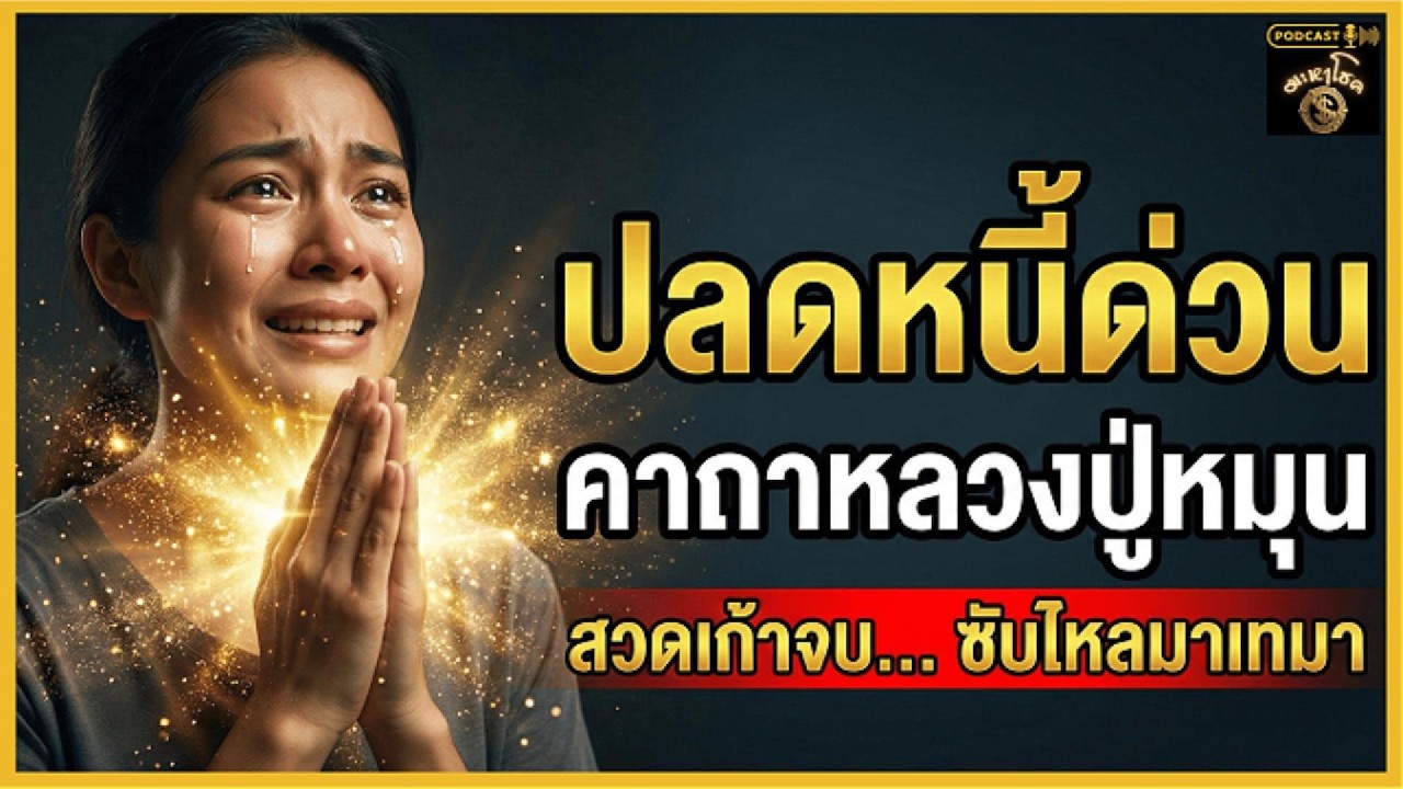 คาถาปลดหนี้หลวงปู่หมุน สวด 9 จบก่อนนอน เคล็ดลับดึงดูดทรัพย์ หมดหนี้ไวแบบปาฏิหาริย์ | มะหาโชค