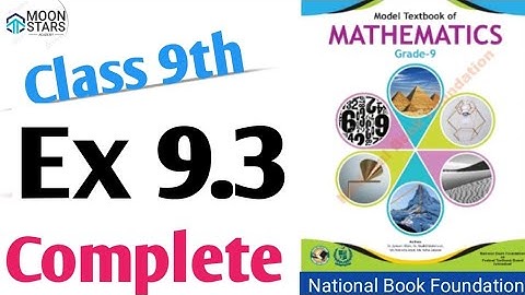 Ex 9.3 Class 9 Maths Chapter 9, Exercise 9.3 class 9th Mathematics, NBF of Pakistan