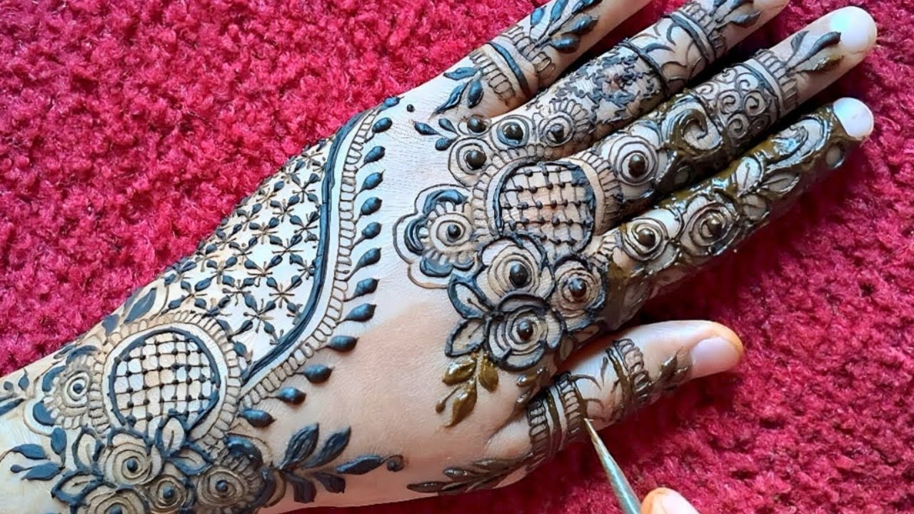Very Easy Mehndi Design | Simple Back Hand Mehndi design | Ramzan Eid Mehndi design