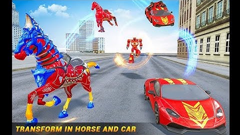 Horse Robot Car Game - Space Robot Transform Wars #1 Andriod Gamplay.