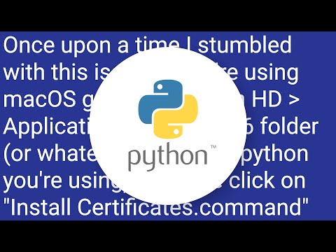 Scraping: SSL: CERTIFICATE_VERIFY_FAILED error for http://en.wikipedia.org