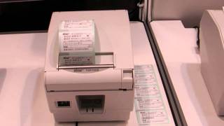 STAR TSP700II Thermal Receipt Printer - printing label (Black Mark)
