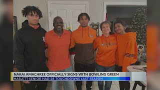 Haslett's Nakai Amachree officially signs with Bowling Green