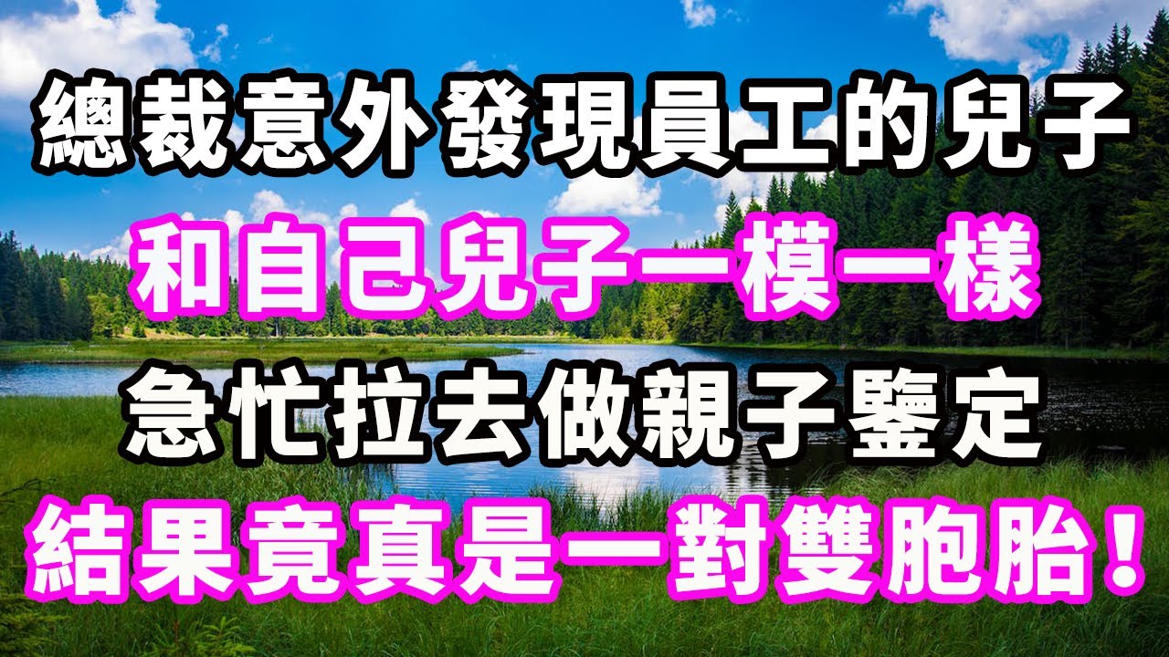 總裁意外發現，員工的兒子和自己兒子一模一樣，急忙拉去做親子鑒定，結果竟真是一對雙胞胎！#爽文#大女主#現實情感#家庭
