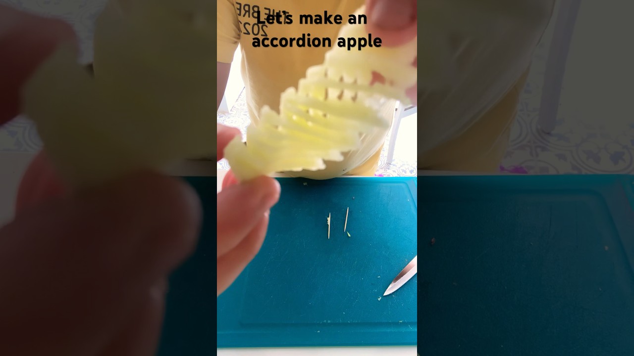Making an accordion apple! 🪗 🍎 YouTube