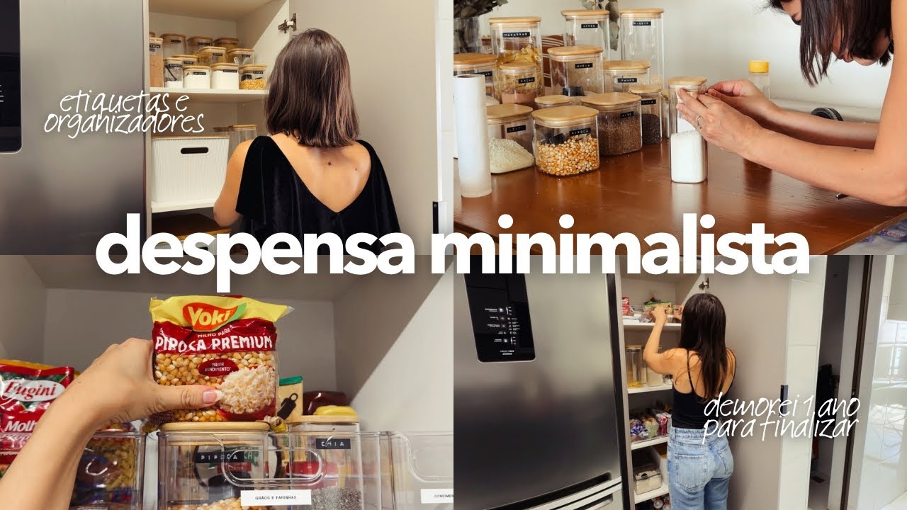 destralhe e organização da minha despensa | minimalismo na prática