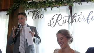 Best Wedding Toast Ever Brides Brother Delivers Speech That Will Make You Laugh And Cry