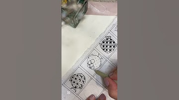 Ep3 Zentangle patterns for beginners  #zenpatterns #shortsviral #inspiration #mindfuldrawing