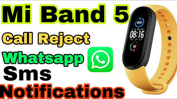 Mi band 5 call reject/receive ,SMS/whatsapp Notification Problem Solved | Hindi #Pratikjha