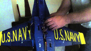 hobby king f-18 with 3 axis flight stabilizer