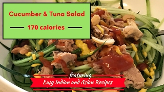 5 minute Cucumber and Tuna Salad No Carb recipe Low Carb Tuna Cucumber Feelgoodfoodie
