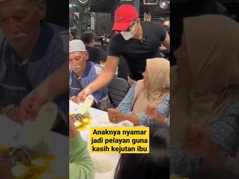 bapak ibunya sama sekali tak kenali anaknya saat pulang kampung nyamar jadi pelayan