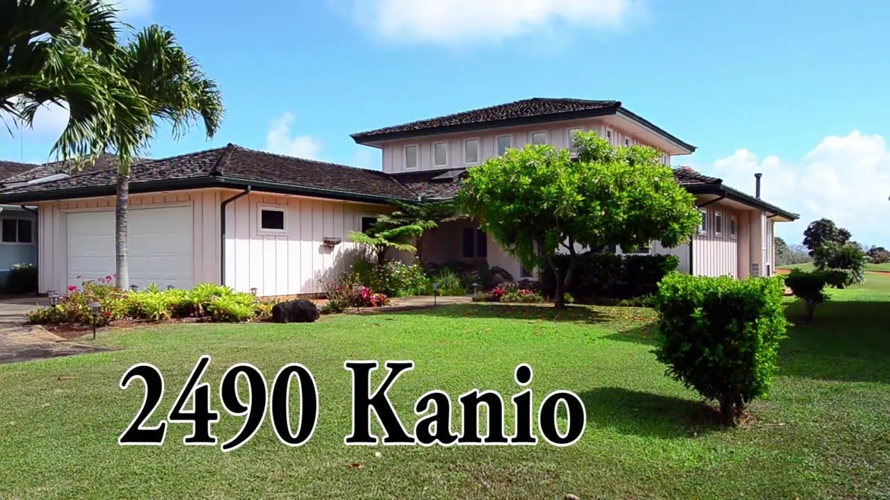 2490 Kanio St Lihue Kauai Home for Sale on Puakea Golf Course YouTube