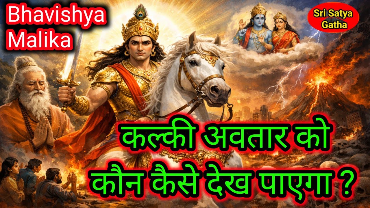 कल्की अवतार को कौन  कैसे देख पाएगा ?कैसे होगा कलियुग का अंत और सत्ययुग की स्थापना ?Bhavishya Malika 