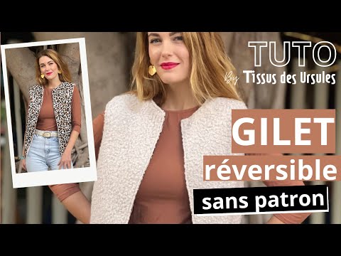 SEWING TUTORIAL - Reversible cardigan without pattern