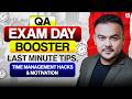 CA Foundation | QA Exam Day Booster (Last Minute Tips, Time Management Hacks &amp; Motivation) | UCA