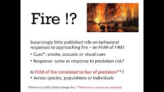 Fear Generalization: A Conceptual Framework and Impacts on Behavior... [Andrew Sih]