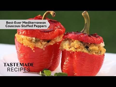 Mediterranean Diet Couscous-Stuffed Peppers | Tastemade Staff Picks