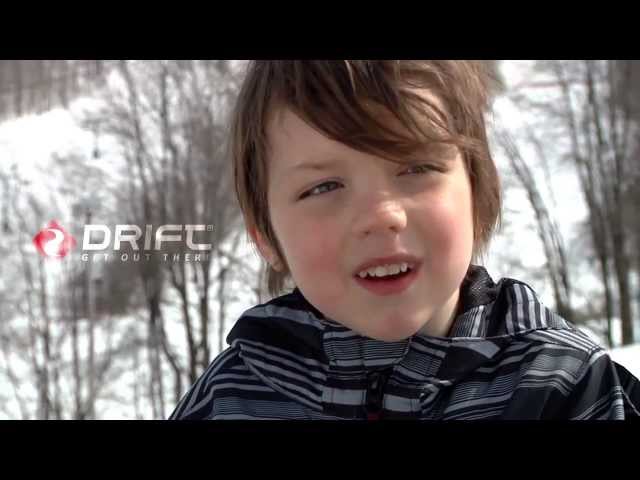 6 year old snowboarder Hayden Tyler- Grom parks laps at Holiday Valley