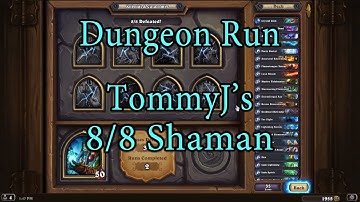 Hearthstone: Kobolds and Catacombs Shaman 8/8 Dungeon Run