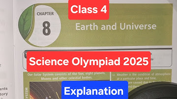 Class 4 Science Olympiad | Chapter 8 Earth and Universe| Science Olympiad  NSO#scienceolympiad