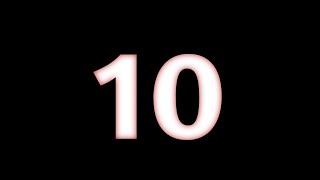 10 seconds countdown timer black screen