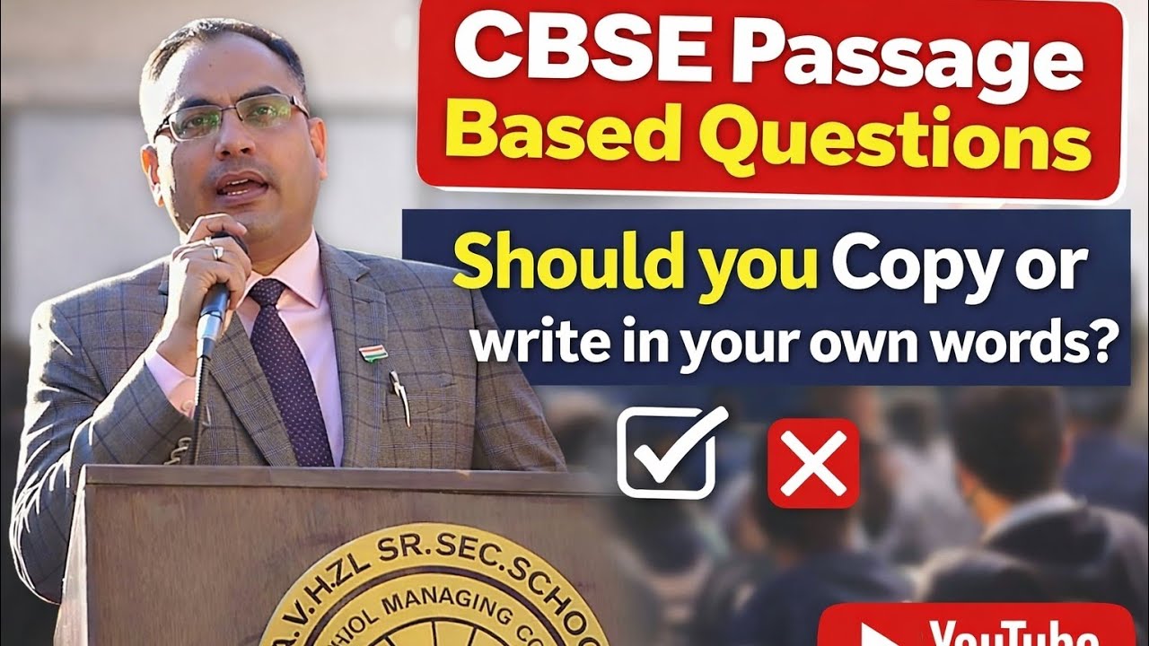 CBSE CLASS 10 Passage Copy Vs Paraphrase|ANSWER WRITING ART|Passage ...