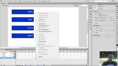 Pembuatan Animasi Menu Sederhana di Adobe Flash CS6